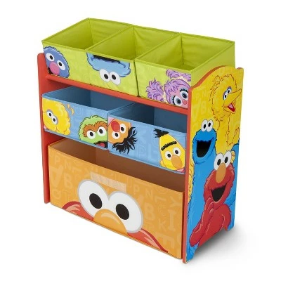 Disney Sesame Street Design and Store 6 Bin Toy Organizer - Delta Children 6 Disney Sesame Street Design and Store 6 Bin Toy Organizer - Delta Children - Image 4