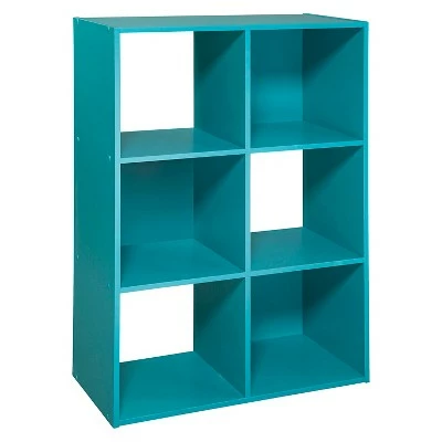 11" 6 Cube Organizer Shelf - Room Essentials Turquoise 19 11" 6 Cube Organizer Shelf - Room Essentials Turquoise - Image 17