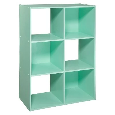 11" 6 Cube Organizer Shelf - Room Essentials Turquoise 20 11" 6 Cube Organizer Shelf - Room Essentials Turquoise - Image 18