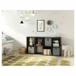11" 8 Cube Organizer Shelf - Room Essentials Espresso
