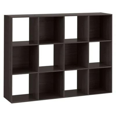 11" 12 Cube Organizer Shelf - Room Essentials Espresso Brown 5 11" 12 Cube Organizer Shelf - Room Essentials Espresso Brown - Image 3