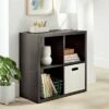 4 Cube Organizer - Brightroom™ Black Oak -Bookshelves Sales Shop unnamed file 1618