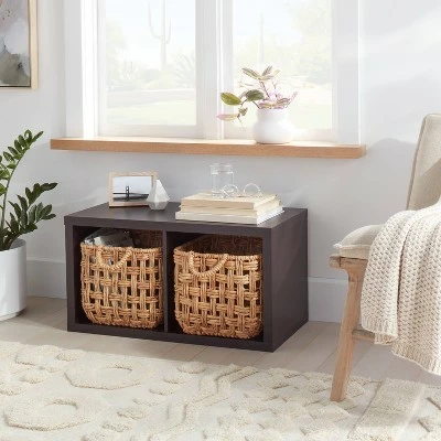 2 Cube Organizer - Brightroom™ Black Oak 3 2 Cube Organizer - Brightroom™ Black Oak