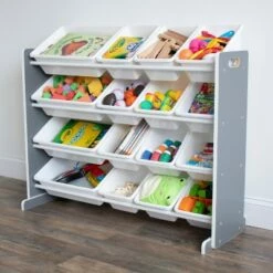 Soho Toy Storage Organizer with 16 Storage Bins Gray/White - Humble Crew 13 Soho Toy Storage Organizer with 16 Storage Bins Gray/White - Humble Crew -Bookshelves Sales Shop unnamed file 165