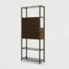 Selma Bamboo Bookcase Right Facing Spindle Cabinet - Boraam Natural -Bookshelves Sales Shop unnamed file 1745