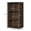 Costway 2 PCS 3 Tier Open Shelf Bookcase Multi-functional Storage Display Cabinet Walnut -Bookshelves Sales Shop unnamed file 175