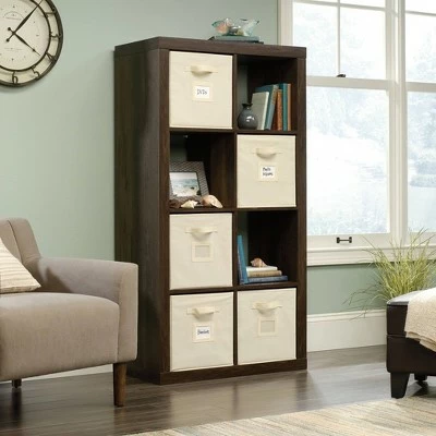 Stow Away 8 Cube Organizer Smoked Oak - Sauder 4 Stow Away 8 Cube Organizer Smoked Oak - Sauder - Image 2