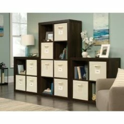 Stow Away 8 Cube Organizer Smoked Oak - Sauder 10 Stow Away 8 Cube Organizer Smoked Oak - Sauder -Bookshelves Sales Shop unnamed file 1769