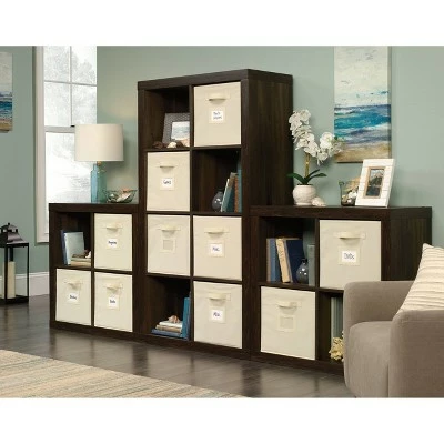 Stow Away 8 Cube Organizer Smoked Oak - Sauder 6 Stow Away 8 Cube Organizer Smoked Oak - Sauder - Image 4