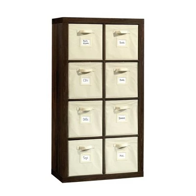 Stow Away 8 Cube Organizer Smoked Oak - Sauder 7 Stow Away 8 Cube Organizer Smoked Oak - Sauder - Image 5