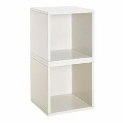 Way Basics Eco Stackable Vinyl Record Storage Cube White -Bookshelves Sales Shop unnamed file 1777