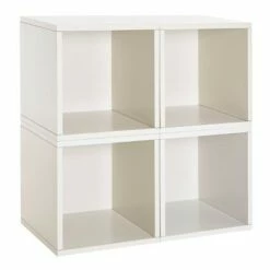 Way Basics Eco Stackable Vinyl Record Storage Cube White -Bookshelves Sales Shop unnamed file 1778