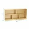ECR4Kids Birch 5-Section Classroom Storage Cabinet with Casters, Organizer Shelf, Natural -Bookshelves Sales Shop unnamed file 1793