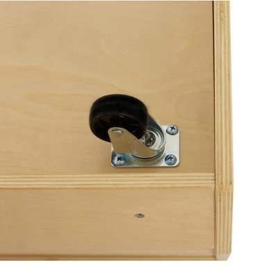 ECR4Kids Birch 5-Section Classroom Storage Cabinet with Casters, Organizer Shelf, Natural 5 ECR4Kids Birch 5-Section Classroom Storage Cabinet with Casters, Organizer Shelf, Natural - Image 3