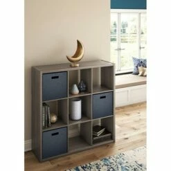 ClosetMaid 459000 Heavy Duty Decorative Bookcase Open Back 9-Cube Storage Organizer, Graphite Gray (2 Pack) -Bookshelves Sales Shop unnamed file 1841