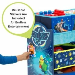 Disney Pixar Toy Story 4 Design and Store 6 Bin Toy Organizer - Delta Children -Bookshelves Sales Shop unnamed file 186