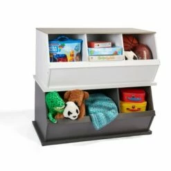 Badger Basket 3 Bin Stackable Storage Cubby Charcoal/Gray Woodgrain 12 Badger Basket 3 Bin Stackable Storage Cubby Charcoal/Gray Woodgrain -Bookshelves Sales Shop unnamed file 1871