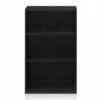 Furinno Basic Simple Sleek Wooden 3 Tier Open Bookcase Display Storage Shelf for Home Rooms and Office Organization, Dark Walnut -Bookshelves Sales Shop unnamed file 1904