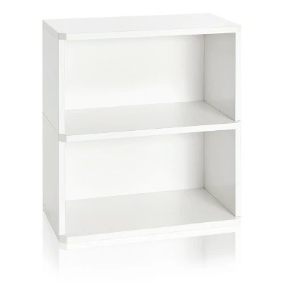 24" Webster 2 Shelf Eco Friendly Bookcase and Storage Shelf - Way Basics White 8 24" Webster 2 Shelf Eco Friendly Bookcase and Storage Shelf - Way Basics White - Image 6
