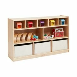 ECR4Kids Birch 5+5 Storage and Cubby Tray Cabinet with Rolling Casters, Mobile Classroom Organizer 13 ECR4Kids Birch 5+5 Storage and Cubby Tray Cabinet with Rolling Casters, Mobile Classroom Organizer -Bookshelves Sales Shop unnamed file 1969