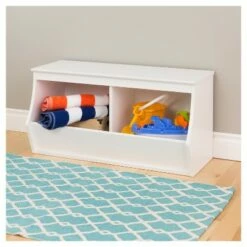 Fremont Entryway Storage Cubbie - 2 Bin - White - Prepac -Bookshelves Sales Shop unnamed file 1985