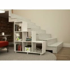 Set of 2 38.58" Cascavel Stair Cubby White - Manhattan Comfort -Bookshelves Sales Shop unnamed file 1995