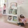 Badger Basket 4 Bin Storage Cubby with Bookshelf White -Bookshelves Sales Shop unnamed file 2002