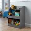 Badger Basket 4 Bin Storage Cubby with Bookshelf Charcoal -Bookshelves Sales Shop unnamed file 2033