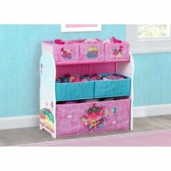 Disney Trolls World Tour Design and Store 6 Bin Toy Organizer - Delta Children