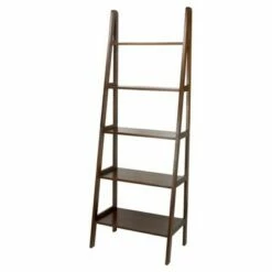 5 Shelf Ladder Bookcase - Flora Home Espresso -Bookshelves Sales Shop unnamed file 2084