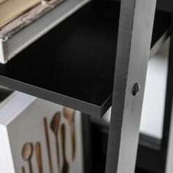 Thatcher Transitional Wood 4 Shelf Ladder Bookshelf - Saracina Home Gray -Bookshelves Sales Shop unnamed file 2090