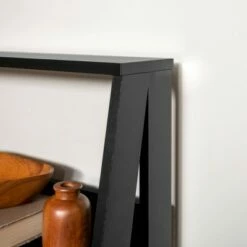 Thatcher Transitional Wood 4 Shelf Ladder Bookshelf - Saracina Home Gray -Bookshelves Sales Shop unnamed file 2092