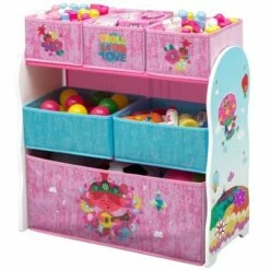 Disney Trolls World Tour Design and Store 6 Bin Toy Organizer - Delta Children -Bookshelves Sales Shop unnamed file 212