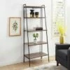 72" Open Storage Ladder Bookshelf - Saracina Home Dark Walnut -Bookshelves Sales Shop unnamed file 2139