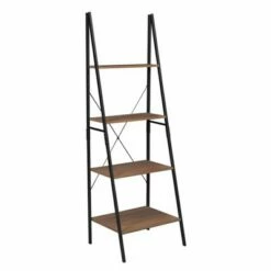 Regency 72" Nomad Ladder Bookcase - Niche Black -Bookshelves Sales Shop unnamed file 2161