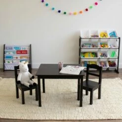 Ladder Toy Storage Organizer with 12 Storage Bins Espresso/White - Humble Crew -Bookshelves Sales Shop unnamed file 218