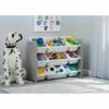Delta Children MySize 9 Bin Plastic Toy Organizer - Gray with White Bins