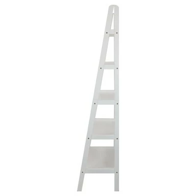 72" Shelf Ladder Bookcase - Flora Home Espresso 4 72" Shelf Ladder Bookcase - Flora Home Espresso - Image 2