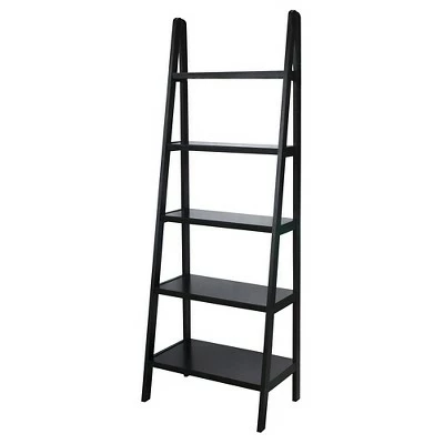 72" Shelf Ladder Bookcase - Flora Home Espresso 9 72" Shelf Ladder Bookcase - Flora Home Espresso - Image 7