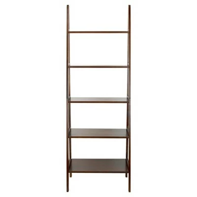 72" Shelf Ladder Bookcase - Flora Home Espresso 10 72" Shelf Ladder Bookcase - Flora Home Espresso - Image 8