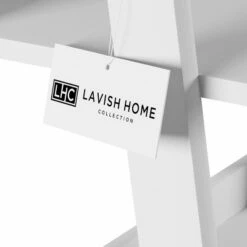 Hastings Home 4-Tier Ladder Bookshelf Freestanding Wooden Bookcase, White -Bookshelves Sales Shop unnamed file 2403