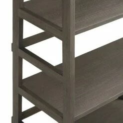 63"x30" Normandy Ladder Shelf Bookcase Farmhouse - Wyndenhall Black -Bookshelves Sales Shop unnamed file 2410