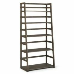 63"x30" Normandy Ladder Shelf Bookcase Farmhouse - Wyndenhall Black -Bookshelves Sales Shop unnamed file 2415