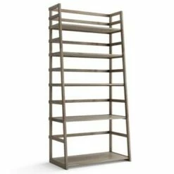 63"x30" Normandy Ladder Shelf Bookcase Farmhouse - Wyndenhall Black -Bookshelves Sales Shop unnamed file 2416
