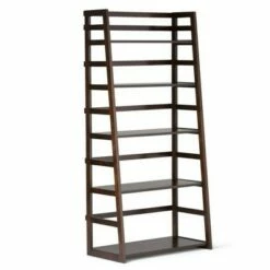 63"x30" Normandy Ladder Shelf Bookcase Farmhouse - Wyndenhall Black -Bookshelves Sales Shop unnamed file 2417