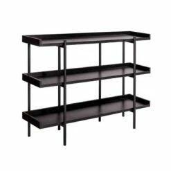 Modern Wood and Steel 3 Shelf Display - Onespace Brown/black -Bookshelves Sales Shop unnamed file 2439
