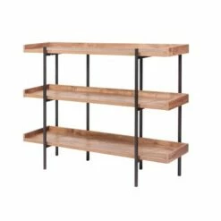 Modern Wood and Steel 3 Shelf Display - Onespace Brown/black -Bookshelves Sales Shop unnamed file 2440
