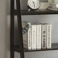 Belray Home Furnishings & Decor Belray Home Linden 5 Tier Wooden Modern Decorative Furniture Wall Shelving Center Unit Ladder Bookcase for Living Room, Kitchen, and Office, Espresso -Bookshelves Sales Shop unnamed file 2444