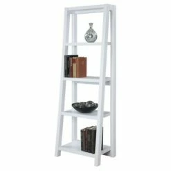 63.25" Newport Lilly Bookcase White - Breighton Home