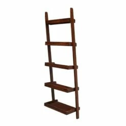 75.5" 5 Tier Solid Wood Leaning Bookshelf - International Concepts White -Bookshelves Sales Shop unnamed file 2452